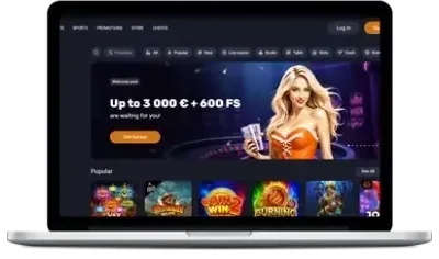VOX Casino Lobby am Laptop